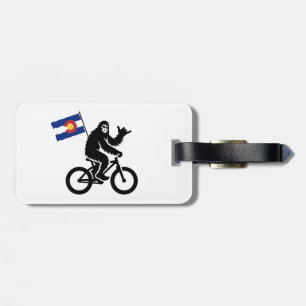 Étiquette À Bagage Drapeau du Colorado à vélo Bigfoot