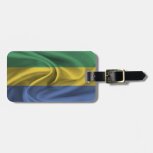 Étiquette À Bagage Drapeau Du Gabon