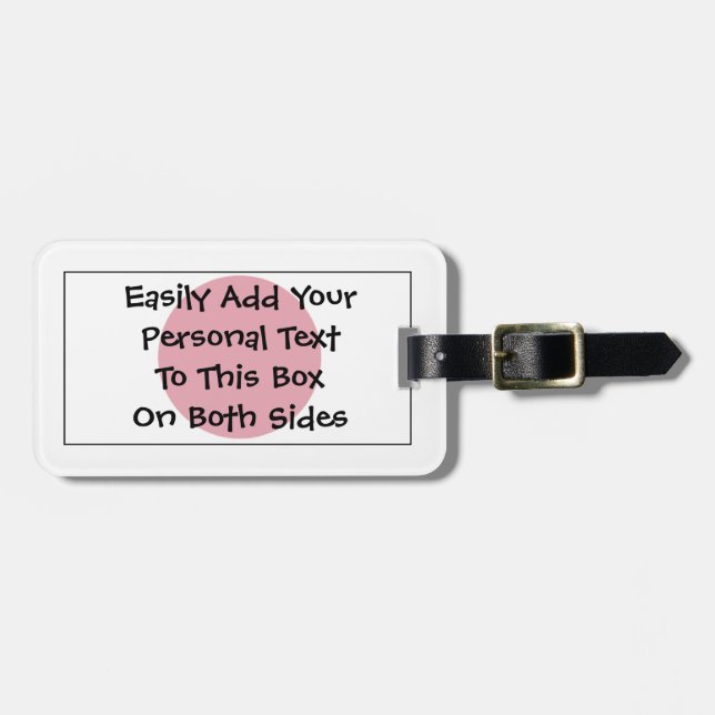 Étiquette À Bagage Drapeau du Japon Easy ID Personal (Devant horizontal)