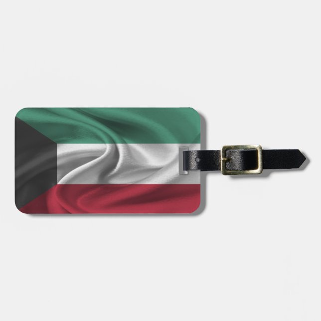 Étiquette À Bagage Drapeau Du Koweït (Devant horizontal)