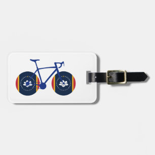Étiquette À Bagage Drapeau du Mississippi à vélo