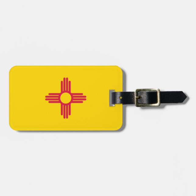 Étiquette À Bagage Drapeau du Nouveau Mexique (Devant horizontal)