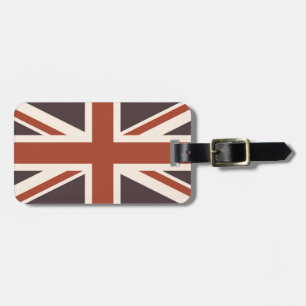 Étiquette À Bagage Drapeau du Royaume-Uni - Rétro