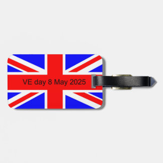 Étiquette À Bagage Drapeau du Royaume-Uni VE jour 2025