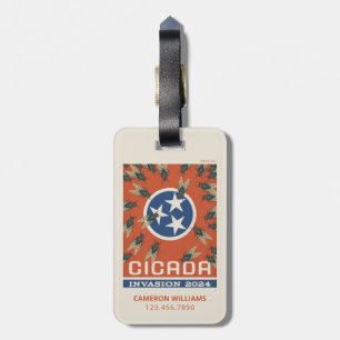 Étiquette À Bagage Drapeau du Tennessee Invasion du Canada