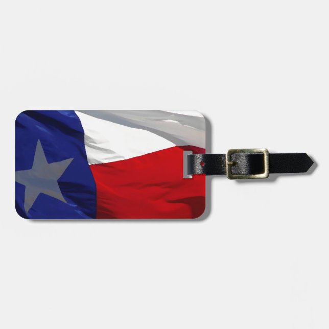 Étiquette À Bagage Drapeau du Texas Pop Art (Devant horizontal)