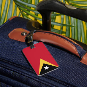 Étiquette À Bagage Drapeau du Timor oriental