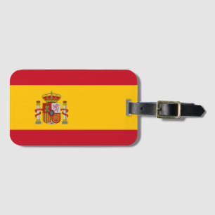 Étiquette À Bagage Drapeau Espagne