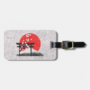 Étiquette À Bagage Drapeau et symboles du Japon ID153