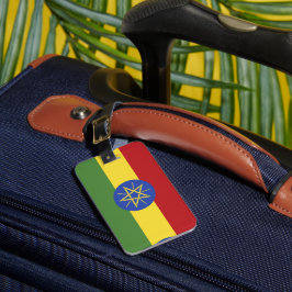 Étiquette À Bagage Drapeau éthiopien