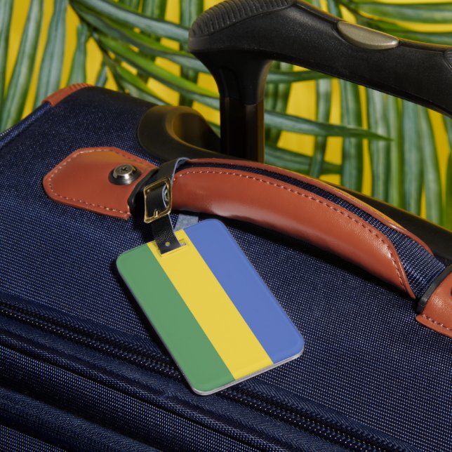 Étiquette À Bagage Drapeau Gabon (Insitu Rectoal 1)