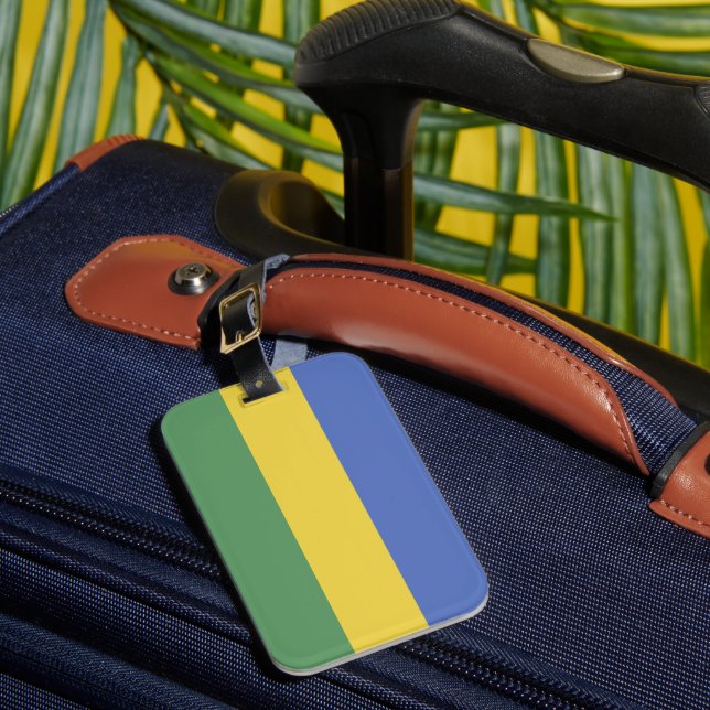 Étiquette À Bagage Drapeau Gabon (Insitu Rectoal 1)