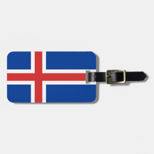 Étiquette À Bagage Drapeau Islande Easy ID Personal
