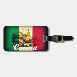 Étiquette À Bagage Drapeau italien de Cucina