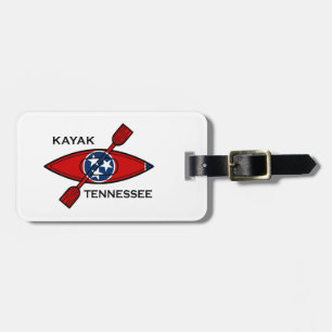 Étiquette À Bagage Drapeau Kayak Tennessee