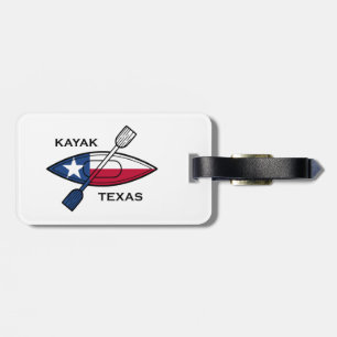 Étiquette À Bagage Drapeau Kayak Texas