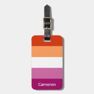 Étiquette À Bagage Drapeau Lesbien Personnalisé