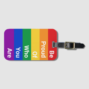 Étiquette À Bagage Drapeau LGBTQ+, Soyez Fier De Qui Vous Êtes