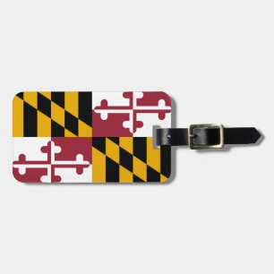 Étiquette À Bagage Drapeau Maryland - Balise de bagage