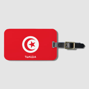 Étiquette À Bagage Drapeau national tunisien Patriotique