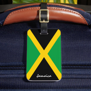 Étiquette À Bagage Drapeau patriotique jamaïcain Tags, Jamaïque