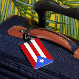 Étiquette À Bagage Drapeau Porto Rico