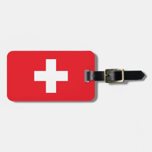 Étiquette À Bagage Drapeau suisse