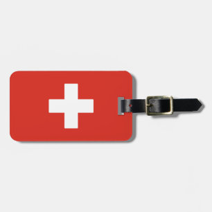 Étiquette À Bagage Drapeau suisse