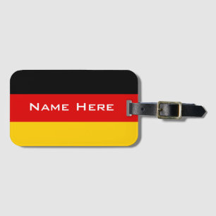 Étiquette À Bagage Drapeau très cool d'Allemagne avec monogramme