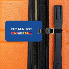 Étiquette À Bagage Drapeaux de navigation maritime nautique de Bonair