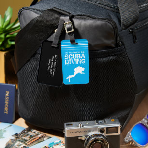 Étiquette À Bagage Drôle bagage de voyage pour plongeur plongée