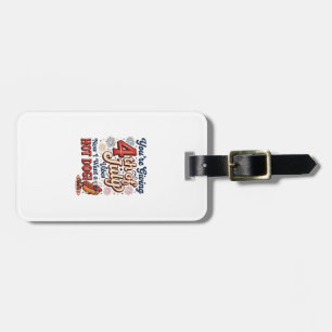 Étiquette À Bagage Drôle de T-shirt vintage de hot dog du 4 juillet_1
