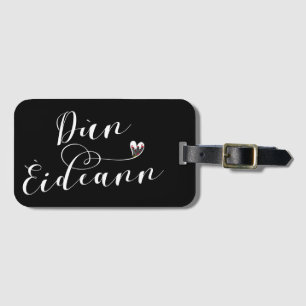 Étiquette À Bagage Dùn Èideann Drapeau Coeur, Édimbourg