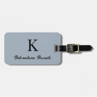 Dusty Blue Monograms Aventure Attend Don Faveur