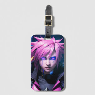 Étiquette À Bagage Dystopian Cyberpunk Sci-Fi Future Street Punk 01 D