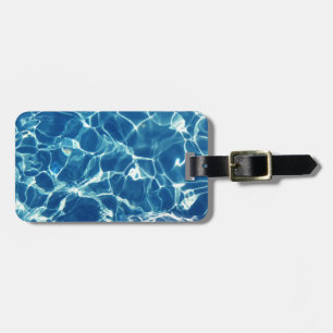 Étiquette À Bagage Eau bleue étincelante