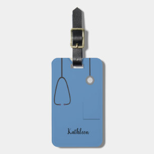 Étiquette À Bagage Écrans uniforme Infirmière bleu bagage balise