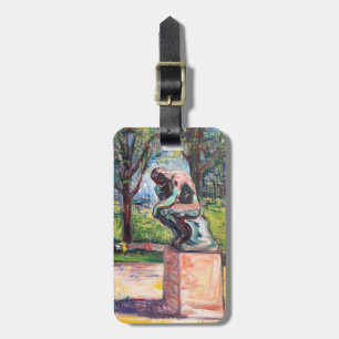 Étiquette À Bagage Edvard Munch - Le penseur de Rodin