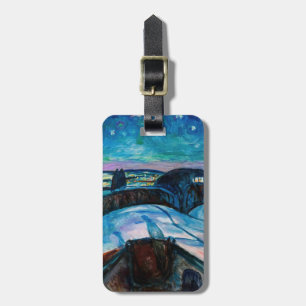 Étiquette À Bagage Edvard Munch - Nuit étoilée 1922