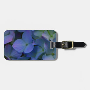 Étiquette À Bagage Élégant bleu pourpre bleu pourpre floral