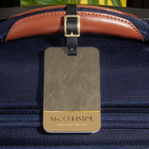 Elegant Chic en cuir marron