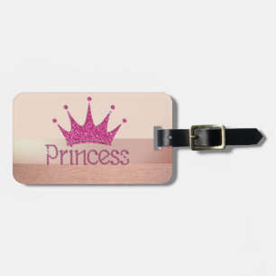 Étiquette À Bagage Élégant Chic et Stylé, Diadème Pailleté Princesse
