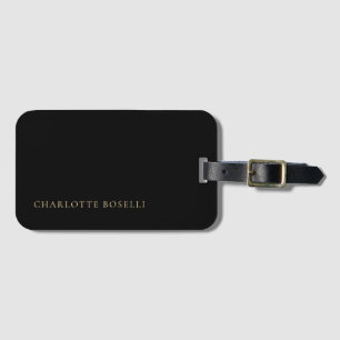 Étiquette À Bagage Élégant Classique Minimaliste Professionnel Simple