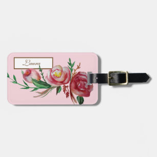 Étiquette À Bagage Élégante étiquette de bagage avec bracelet en cuir