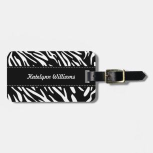 Étiquette À Bagage Élégante étiquette d'impression Zebra personnalisé