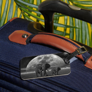 Étiquette À Bagage Eléphant