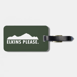 Étiquette À Bagage Elkins West Virginia S'il vous plaît