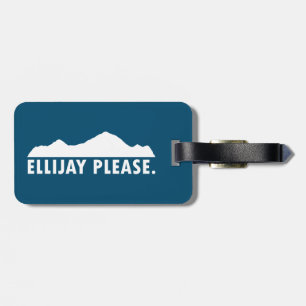 Étiquette À Bagage Ellijay Georgia S'Il Vous Plaît