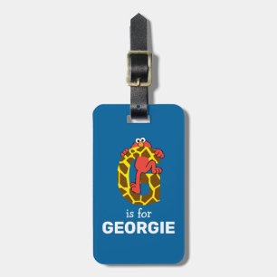 Étiquette À Bagage Elmo Alphabet   G Giraffe