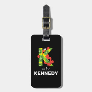 Étiquette À Bagage Elmo Alphabet   K Kiwi